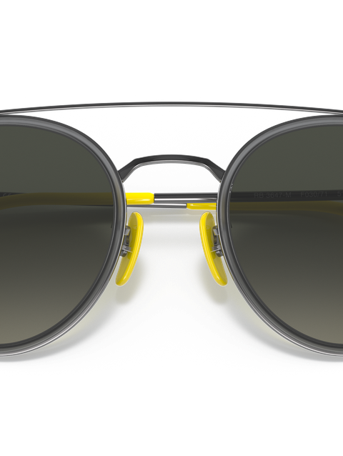 Ray-Ban Sunglasses Man Rb3647m Scuderia Ferrari Collection - Gunmetal Frame Grey Lenses 51-22