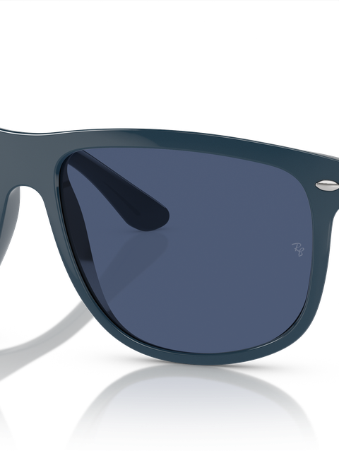 Ray-Ban Sunglasses Man Boyfriend - Dark Blue Frame Blue Lenses 60-15