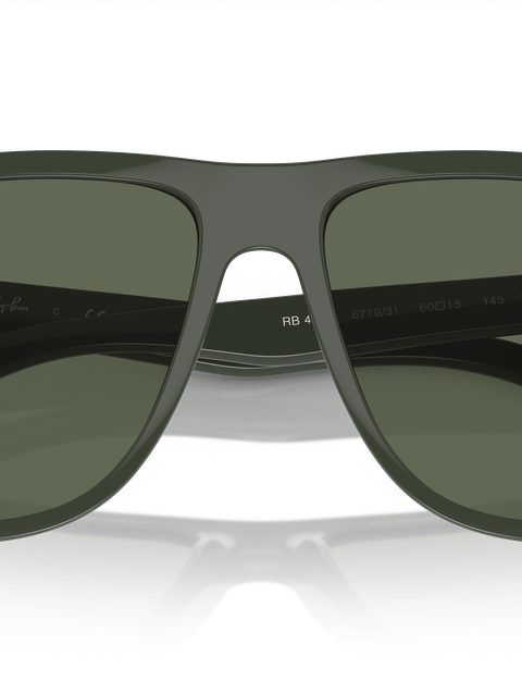 Ray-Ban Sunglasses Man Boyfriend - Green Frame Green Lenses 60-15