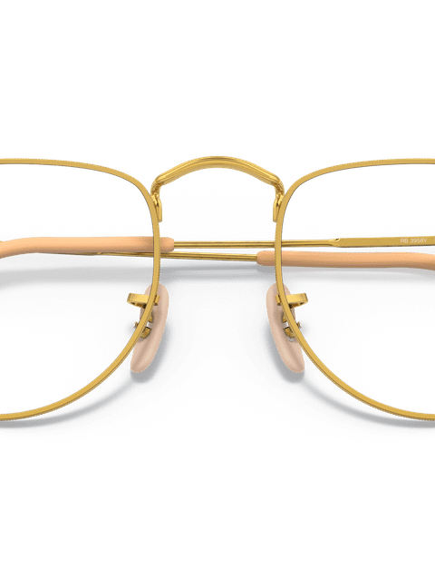 Ray-Ban Eyeglasses Unisex Elon Optics Prescription - Gold Frame Clear Lenses 50-20