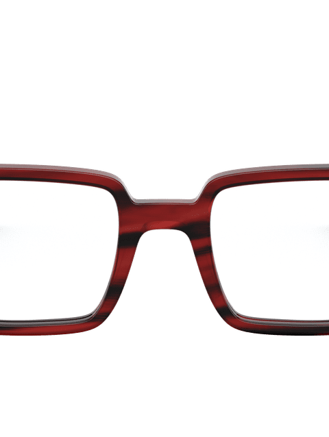 Ray-Ban Eyeglasses Woman Benji Optics Prescription - Striped Red Frame Clear Lenses 50-20