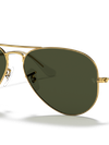 Ray-Ban Sunglasses Unisex Aviator Classic - Arista Gold Frame Green Lenses 55-14