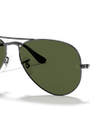 Ray-Ban Sunglasses Unisex Aviator Classic - Gunmetal Frame Green Lenses 58-14 Polarized