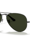 Ray-Ban Sunglasses Unisex Aviator Classic - Gunmetal Frame Green Lenses 58-14