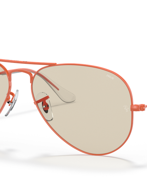 Aviator Solid Evolve Light Brown/Grey Evolve Solid Color Polished Red