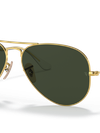 Ray-Ban Sunglasses Unisex Aviator | Aviation Collection - Arista Gold Frame Green Lenses 58-14